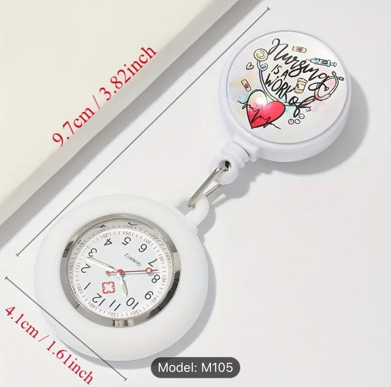 Cute Badge Reel, Retractable Badge & Pass Holder,  Nursing and Office Staff Badge Reel Holder