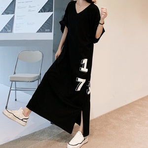 Cotton Oversized T-Shirt Maxi Dress