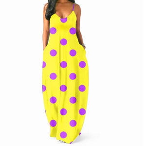 Fun Colored Summer Maxi Dress