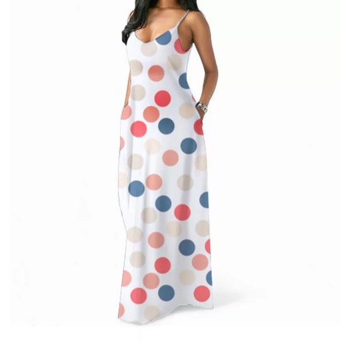 Fun Colored Summer Maxi Dress