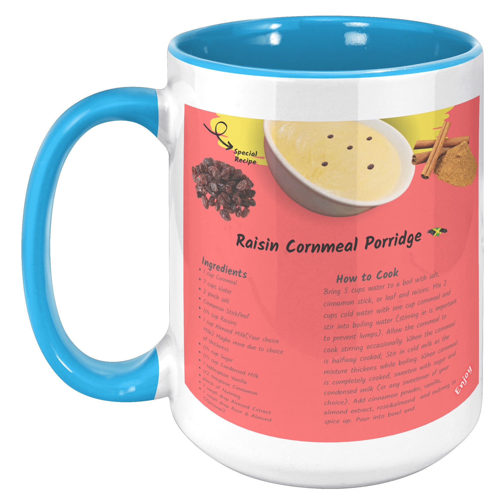 Raisin Cornmeal Porridge Tea Mug
