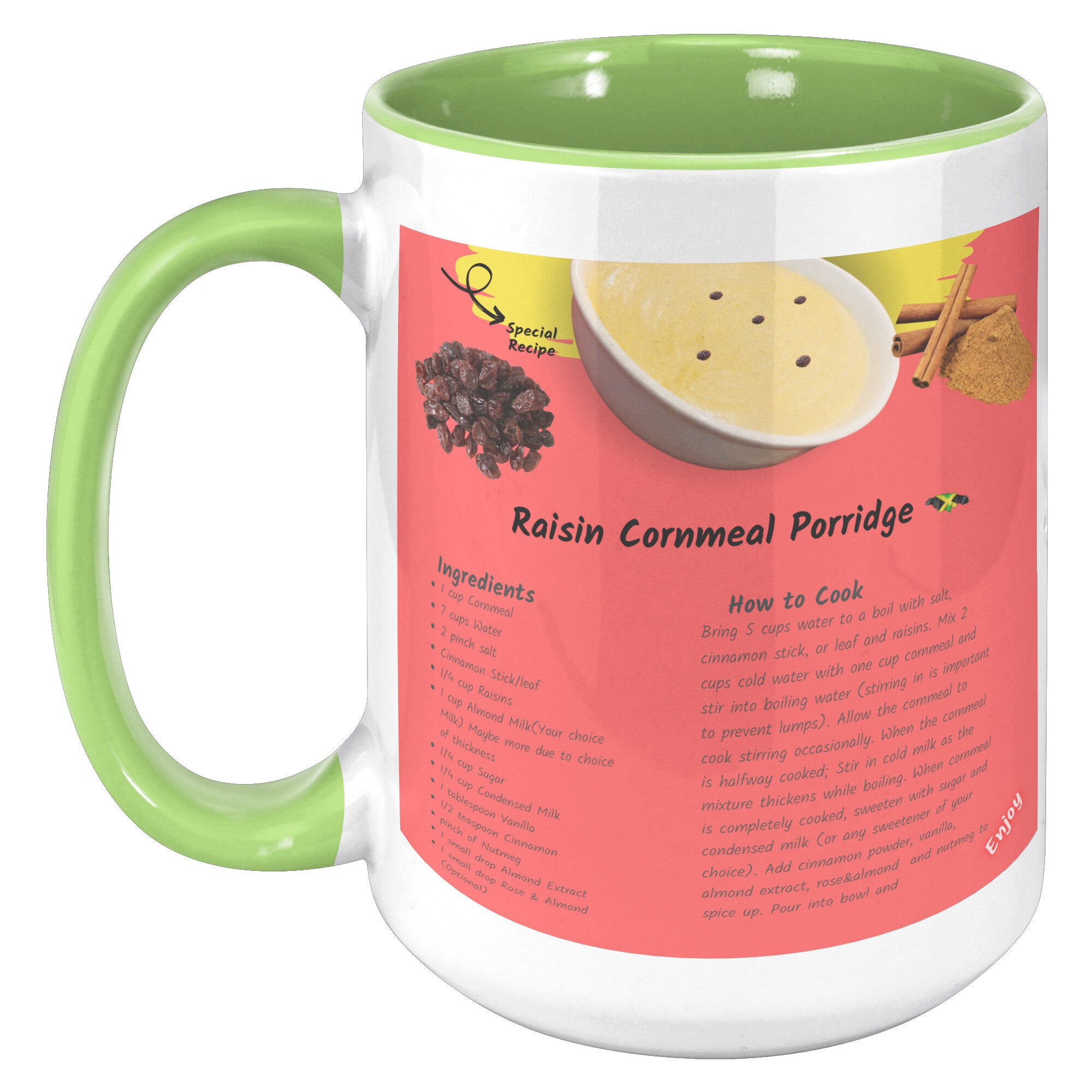 Raisin Cornmeal Porridge Tea Mug