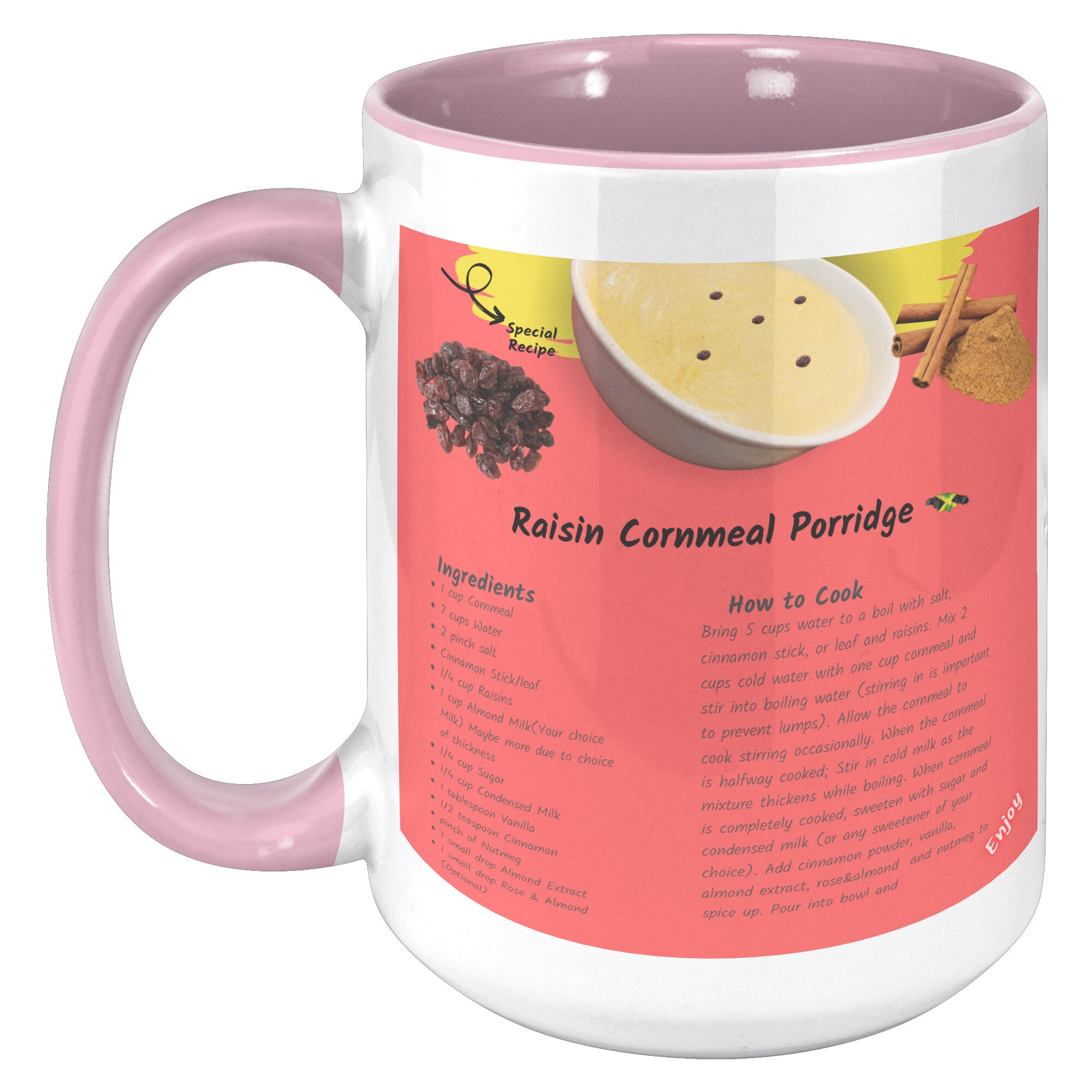 Raisin Cornmeal Porridge Tea Mug