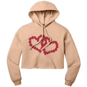 Women Be My Valentine Crop Hoodie Sweater