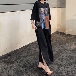 Cotton Oversized T Shirt Maxi Dress VeryNecessaryFinds