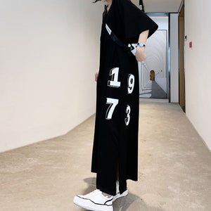 Cotton Oversized T-Shirt Maxi Dress