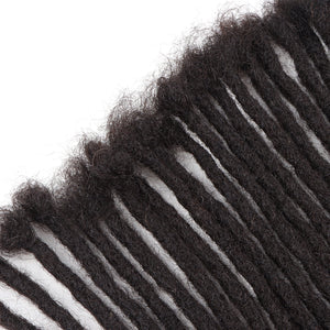 100 % Human Hair Sisterlocks Dreadlocks Extensions 20 Locks Fully Handmade (Width 0.8cm) 8inch/12 inch Natural Black #1B