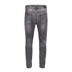 High Quality Fashion Skinny Ripped Men Jeans Pants in Grey